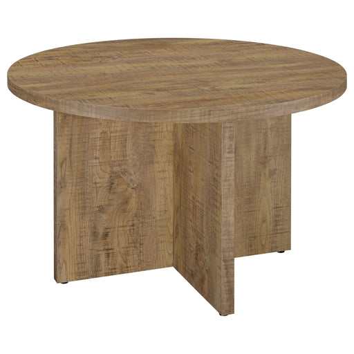 Jamestown Round 47 - inch Composite Wood Dining Table Mango - Walo Furniture