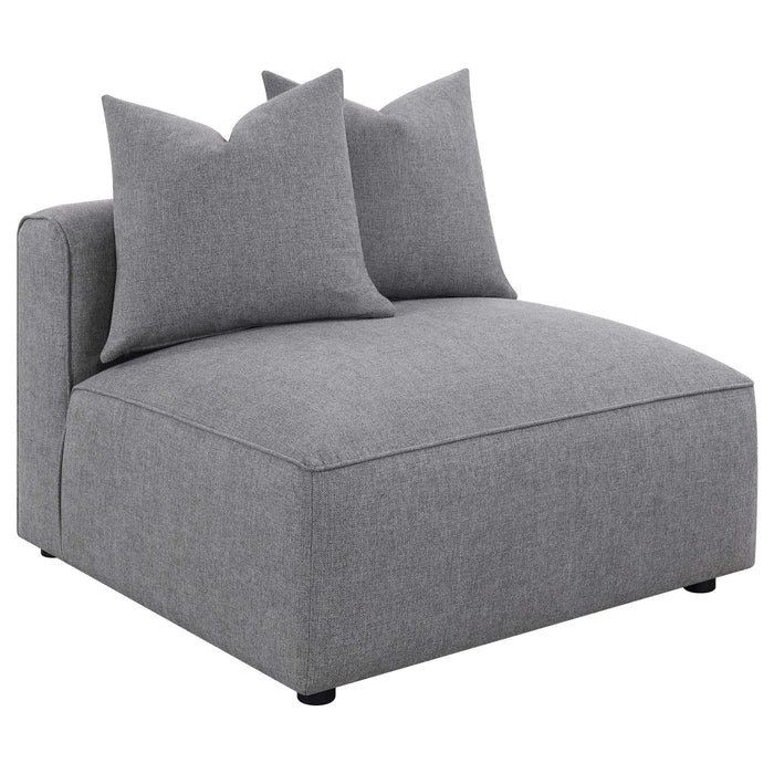 Jennifer 6 - piece Upholstered Modular Sectional Grey - Walo Furniture