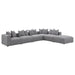 Jennifer 6 - piece Upholstered Modular Sectional Grey - Walo Furniture