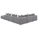 Jennifer 6 - piece Upholstered Modular Sectional Grey - Walo Furniture