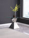 Jenny Glass Top Stainless Steel Side End Table Chrome - Walo Furniture