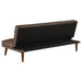 Jenson Upholstered Tufted Convertible Sofa Bed Dark Coffee - Walo Furniture