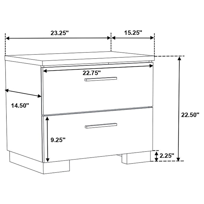 Jeremaine 4 - piece California King Bedroom Set White - Walo Furniture