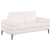 Jessel 2 - piece Chenille Upholstered Sofa Set Ivory - Walo Furniture