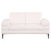 Jessel 2 - piece Chenille Upholstered Sofa Set Ivory - Walo Furniture