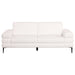 Jessel 2 - piece Chenille Upholstered Sofa Set Ivory - Walo Furniture