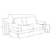 Jessel 2 - piece Chenille Upholstered Sofa Set Ivory - Walo Furniture