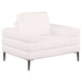 Jessel 3 - piece Chenille Upholstered Sofa Set Ivory - Walo Furniture