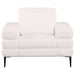 Jessel 3 - piece Chenille Upholstered Sofa Set Ivory - Walo Furniture