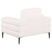 Jessel 3 - piece Chenille Upholstered Sofa Set Ivory - Walo Furniture