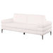 Jessel Chenille Upholstered Track Arm Sofa Ivory - Walo Furniture