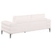 Jessel Chenille Upholstered Track Arm Sofa Ivory - Walo Furniture