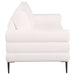 Jessel Chenille Upholstered Track Arm Sofa Ivory - Walo Furniture