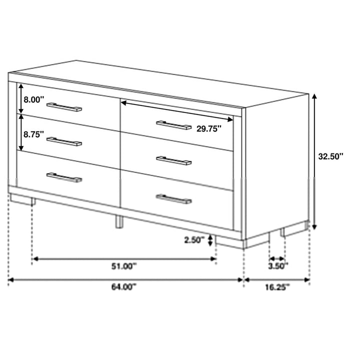 Jessica 5 - piece Eastern King LED Bedroom Set Cappuccino - Walo Furniture