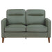 Jonah 2 - piece Upholstered Track Arm Sofa Set Green - Walo Furniture