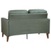 Jonah 2 - piece Upholstered Track Arm Sofa Set Green - Walo Furniture