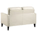 Jonah 2 - piece Upholstered Track Arm Sofa Set Ivory - Walo Furniture