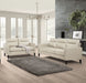 Jonah 2 - piece Upholstered Track Arm Sofa Set Ivory - Walo Furniture