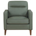 Jonah Upholstered Track Arm Accent Chair Green - Walo Furniture