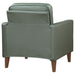 Jonah Upholstered Track Arm Accent Chair Green - Walo Furniture