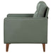 Jonah Upholstered Track Arm Accent Chair Green - Walo Furniture