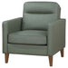 Jonah Upholstered Track Arm Accent Chair Green - Walo Furniture