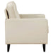 Jonah Upholstered Track Arm Accent Chair Ivory - Walo Furniture