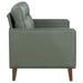 Jonah Upholstered Track Arm Loveseat Green - Walo Furniture