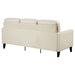 Jonah Upholstered Track Arm Sofa Ivory - Walo Furniture