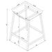 Jovani Acrylic Backless Counter Stool Chrome (Set of 2) - Walo Furniture