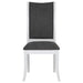 Judd Upholstered Dining Side Chair Pearl White (Set of 2) - Walo Furniture