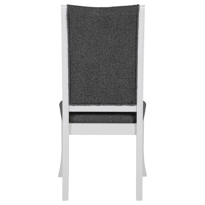 Judd Upholstered Dining Side Chair Pearl White (Set of 2) - Walo Furniture