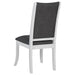 Judd Upholstered Dining Side Chair Pearl White (Set of 2) - Walo Furniture