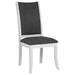 Judd Upholstered Dining Side Chair Pearl White (Set of 2) - Walo Furniture