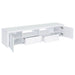 Jude 2 - door Engineered Wood 79" TV Stand High Gloss White - Walo Furniture