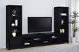 Jupiter 3 - piece Entertainment Center 79 - inch TV Stand Black - Walo Furniture