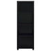 Jupiter 3 - shelf Engineered Wood Media Tower Black - Walo Furniture