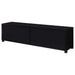 Jupiter 4 - door Engineered Wood 79 - inch TV Stand Black - Walo Furniture