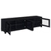 Jupiter 4 - door Engineered Wood 79 - inch TV Stand Black - Walo Furniture