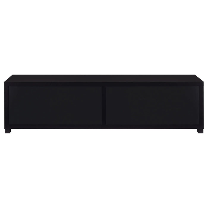 Jupiter 4 - door Engineered Wood 79 - inch TV Stand Black - Walo Furniture