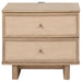 Kailani 2 - drawer Nightstand Bedside Table Beige Oak - Walo Furniture