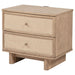 Kailani 2 - drawer Nightstand Bedside Table Beige Oak - Walo Furniture