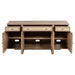 Kailani 4 - door Cane Sideboard Buffet Cabinet Beige Oak - Walo Furniture