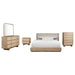 Kailani 5 - piece California King Bedroom Set Beige Oak - Walo Furniture