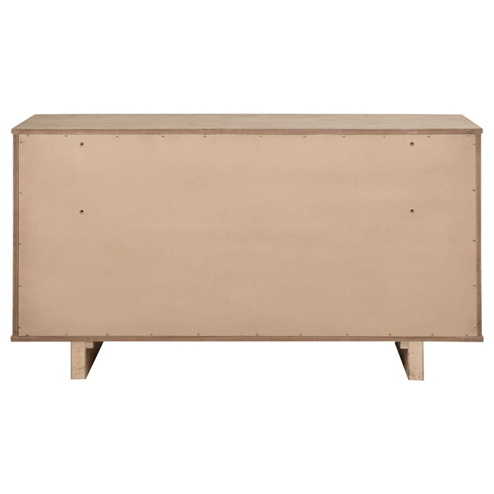 Kailani 9 - drawer Dresser Cabinet Beige Oak - Walo Furniture