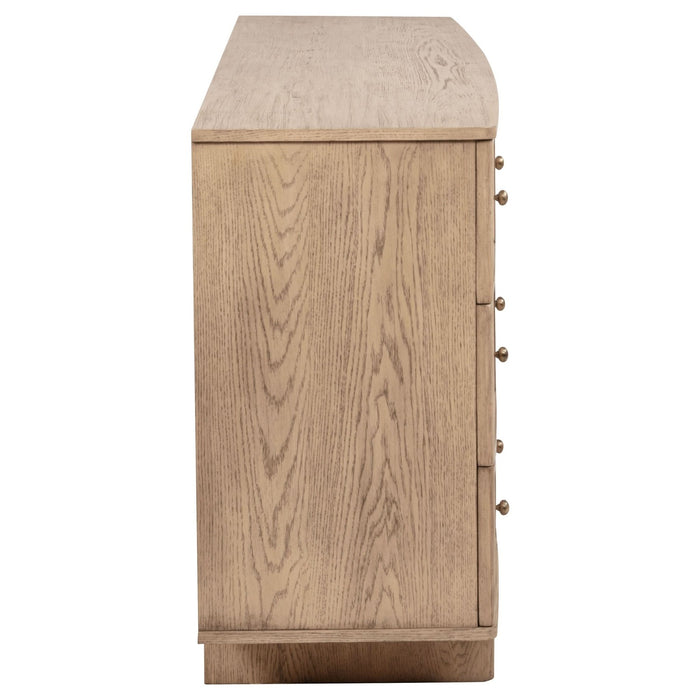 Kailani 9 - drawer Dresser Cabinet Beige Oak - Walo Furniture