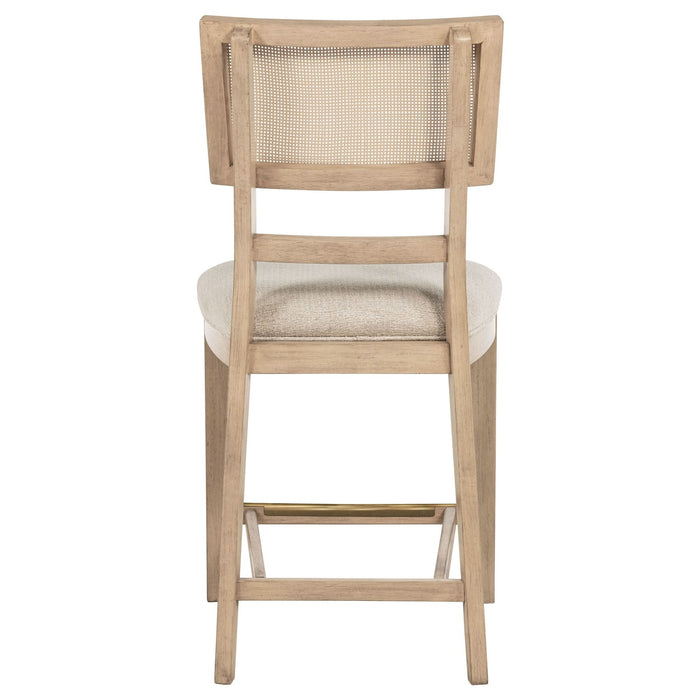 Kailani Rattan Cane Counter Side Chair Beige Oak (Set of 2) - Walo Furniture