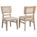 Kailani Rattan Cane Dining Side Chair Beige Oak (Set of 2) - Walo Furniture