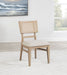 Kailani Rattan Cane Dining Side Chair Beige Oak (Set of 2) - Walo Furniture