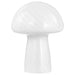 Kanaby Mushroom Shaped Glass Bedside Table Lamp White - Walo Furniture